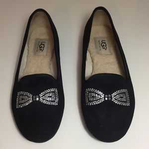 Ugg Black Suede Flats